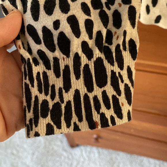 J Crew Meecantile leopard teddie sweater - Picture 5 of 9